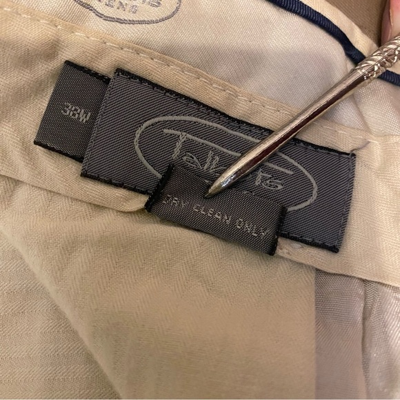 Talbots‎ Wool Dress Slacks in Beige Mens 38x30 - Picture 4 of 8